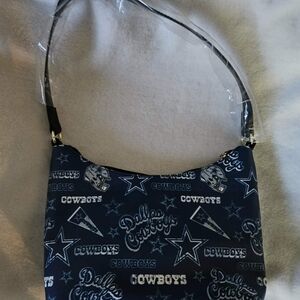 NFL Cowboys Navy and White Shoulder Bag